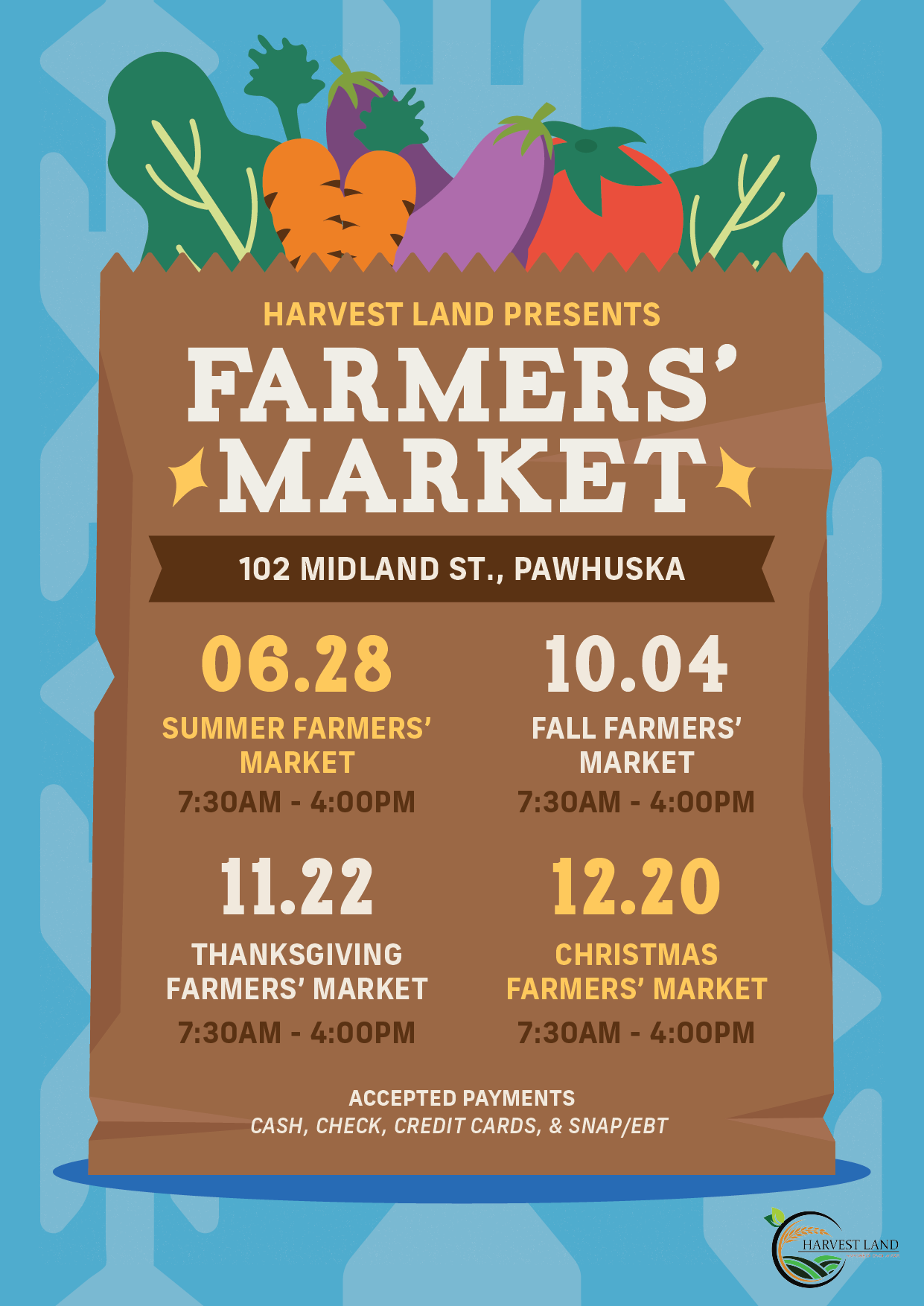 HL Seasonal Farmers Market Dates 